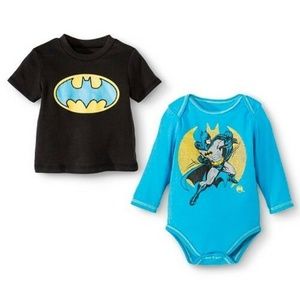 Batman 2 Tops Infant Boys' Bodysuit and T-Shirt